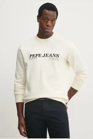 Pepe Jeans Felpa DYLAN CREW uomo colore con applicazione PM582756