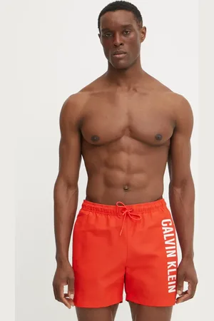 Calvin Klein Pantaloncini da bagno colore rosso KM0KM01092