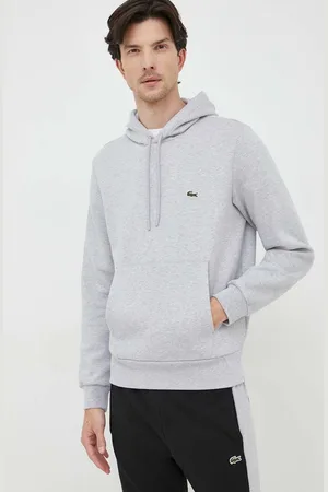 Lacoste Felpa colore con cappuccio