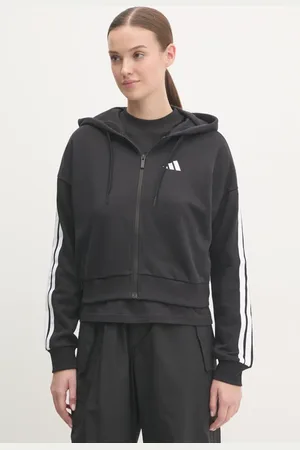 adidas Felpa Essentials donna colore con cappuccio con applicazione JE0052