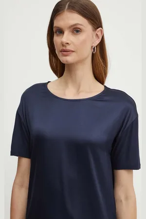 HUGO BOSS Maglietta con aggiunta di seta colore