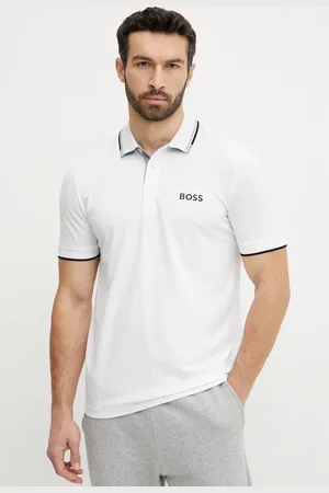 HUGO BOSS Polo uomo colore con applicazione 50469102