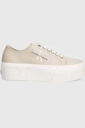 Calvin Klein Scarpe da ginnastica FLATFORM+ CUPSOLE LOW TXT donna colore YW0YW01033