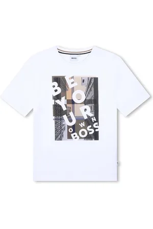 HUGO BOSS T-shirt in cotone per bambini colore J51217