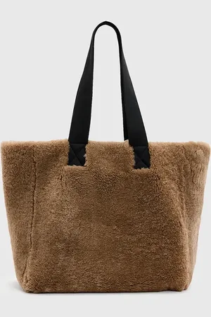 AllSaints Borsa in pelle a doppia faccia IZZY SHEARLING colore W056XB