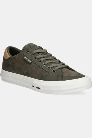 Tommy Hilfiger Sneakers in camoscio TH HI VULC STREET LOW SUEDE RWB colore FM0FM05458