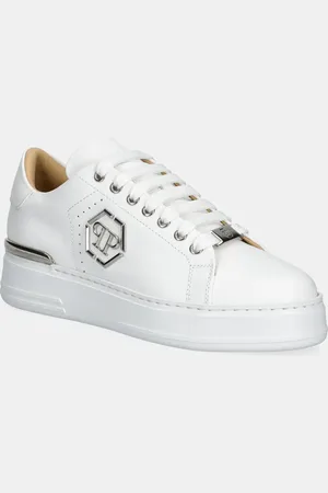 Philipp Plein Sneakers in pelle Nappa Lo-Top Hexagon colore USC0670 PLE010N 01