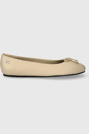Tommy Hilfiger Balerrine in pelle ESSENTIAL LEATHER BALLERINA colore FW0FW07768