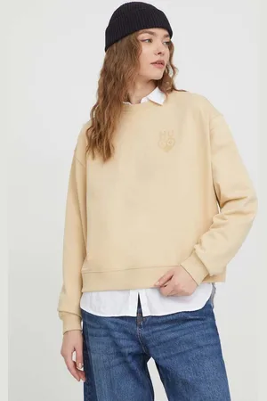 HUGO BOSS Felpa in cotone donna colore