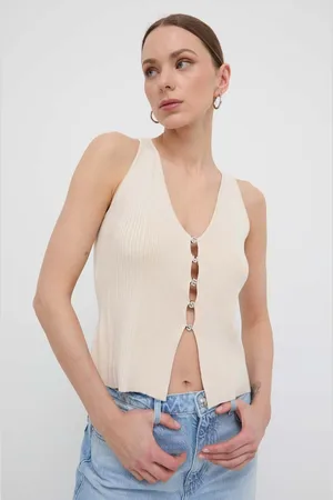 Guess Top donna colore grigio