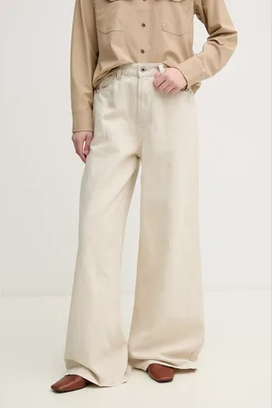Pepe Jeans Jeans con aggiunta di lino WIDE LEG JEANS UHW JAIMY donna colore PL204740TC9