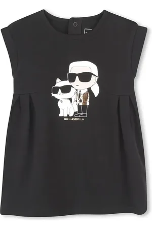 Karl Lagerfeld Vestito di cotone bambina colore Z30510