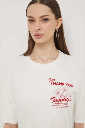 Tommy Hilfiger T-shirt in cotone donna colore