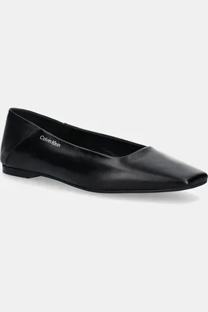 Calvin Klein Ballerine in pelle FLAT BALLERINA - LTH colore HW0HW02463