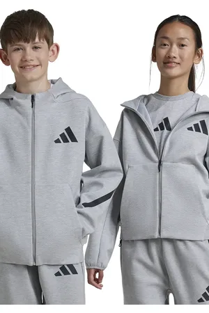 adidas Felpa per bambini J Z.N.E.FZ colore con cappuccio JI7548