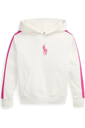 Ralph Lauren Felpa per bambini colore con cappuccio con applicazione 313957348001