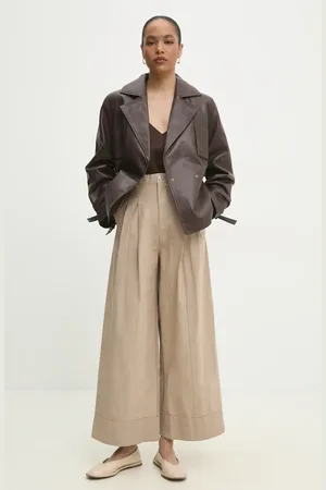 ANSWEAR Pantaloni in cotone donna colore