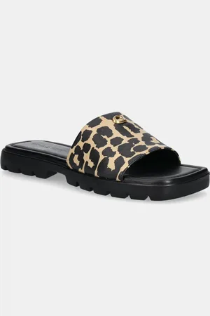 Coach Ciabatte slide Florence Leopard donna colore CZ362