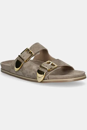 Billi Bi Ciabatte slide in camoscio donna colore A8621