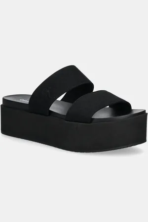Calvin Klein Ciabatte slide FLATFORM SANDAL WEBBING IN donna colore YW0YW01789