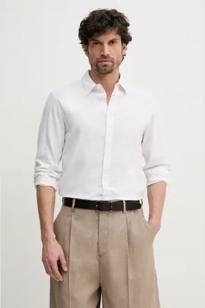 Pepe Jeans Camicia di lino ARNAU uomo colore PM308844