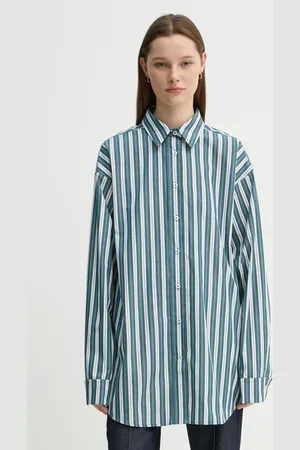 REMAIN Camicia in cotone donna colore verde 5023533030