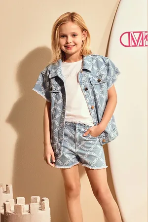 Michael Kors Shorts in jeans bambino/a colore R30336