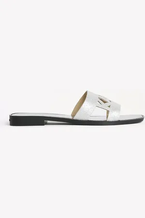 Karl Lagerfeld Ciabatte slide in camoscio SKOOT II donna colore KL80402