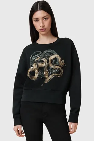 AllSaints Felpa SLITHA donna colore con applicazione W045JC