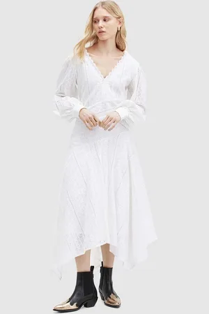 AllSaints Vestito in cotone AVIANA BRODERIE DRES colore WD579Z