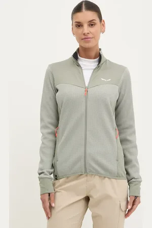 Salewa Felpa da sport Puez Waffle Hybrid colore beige 00-0000028860