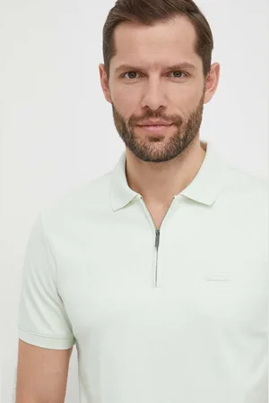 Calvin Klein Polo in cotone colore beige
