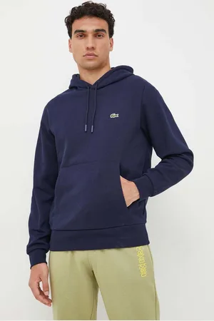 Lacoste Felpa colore con cappuccio