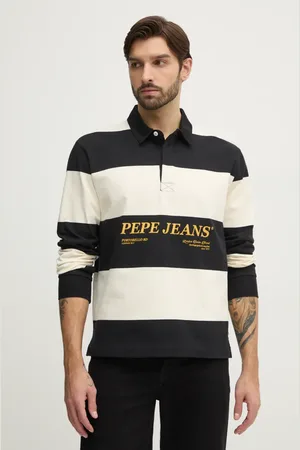 Pepe Jeans Top a maniche lunghe in cotone BRANDON colore PM542230