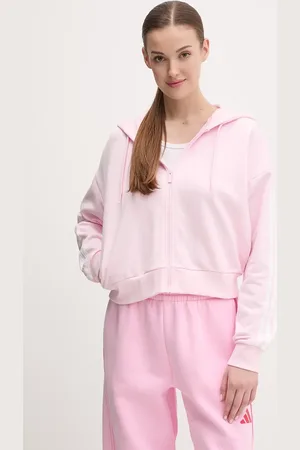 adidas Felpa Essentials donna colore con cappuccio con applicazione IS6998