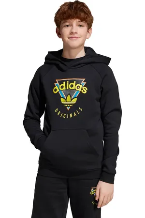 adidas Felpa per bambini colore con cappuccio JN7023