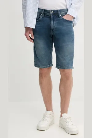 Pepe Jeans Pantaloncini di jeans SLIM GYMDIGO SHORT TRACK uomo colore PM801075UI5