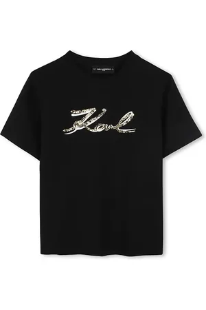 Karl Lagerfeld T-shirt in cotone per bambini colore Z30485