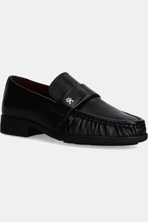 Tommy Hilfiger Mocassini in pelle LOAFER SOFT NAPPA PLEATED TOE donna colore FW0FW08362