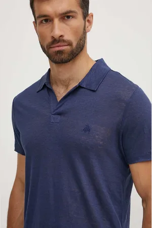 Vilebrequin Polo in lino PYRAMID colore PYRE9O00