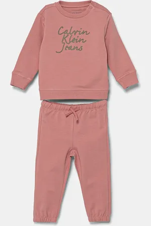 Calvin Klein Tuta in cotone neonati colore IN0IN00288