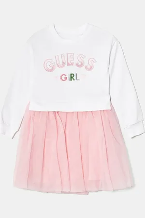Guess Vestito di cotone bambina colore K5RK05 K82T0