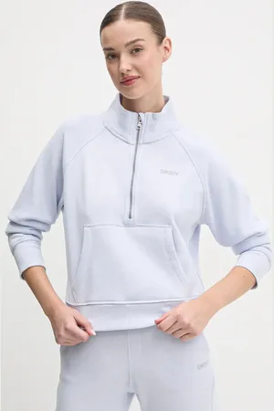 DKNY Felpa donna colore con applicazione DP5T9993