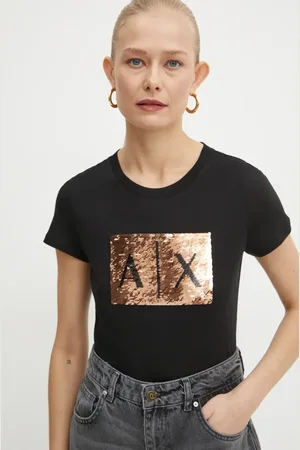 Armani Exchange T-shirt in cotone donna colore 8NYTDL YJ73Z