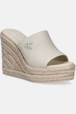 Calvin Klein Ciabatte slide WEDGE ROPE SLIDE MG donna colore YW0YW01699