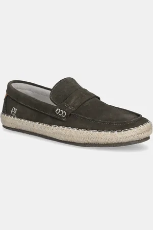 Pepe Jeans Espadrillas in pelle scamosciata TOURIST COAST colore PMS10337