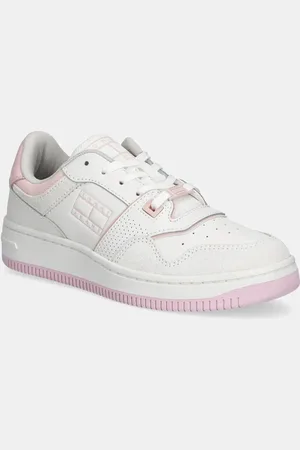 Tommy Hilfiger Sneakers RETRO BASKET WASHED SUEDE donna colore rosa EN0EN02773