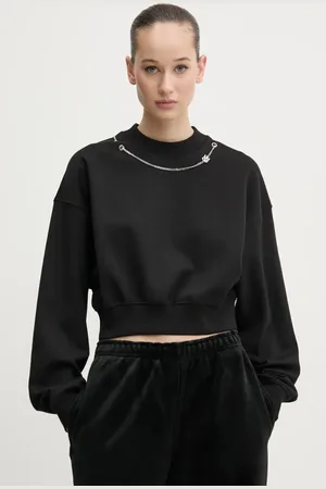 HUGO BOSS Felpa donna colore con applicazione 50530446