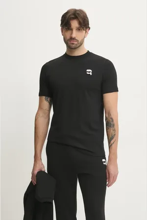 Karl Lagerfeld T-shirt in cotone uomo colore con applicazione 500224.755710