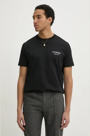 Iceberg T-shirt in cotone uomo colore con applicazione F046 6327